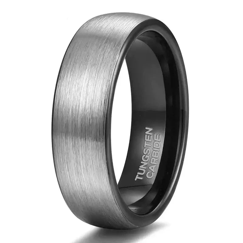 Classic Brushed Men Tungsten Ring - Durable Wedding Band - Rings-Tungsten 37