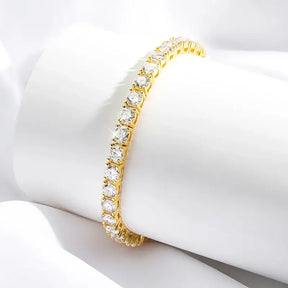 Gold tennis bracelet featuring sparkling lab grown diamonds for elegant style