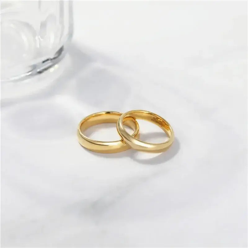 Gold Color Tungsten Ring for Couples – Classic & Durable - Rings-Tungsten 31