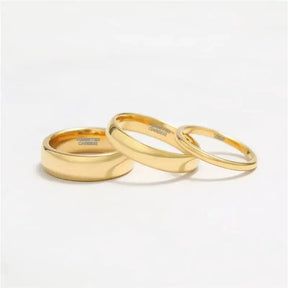 Gold Color Tungsten Ring for Couples – Classic & Durable - Rings-Tungsten 31