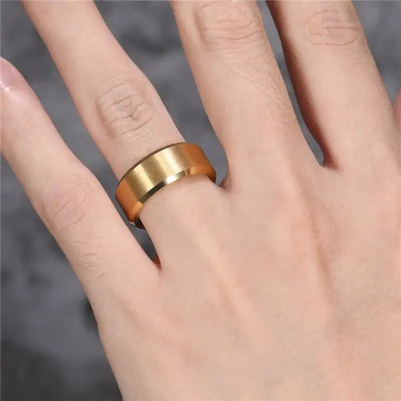 Gold Plated Wedding Ring for Women - Tungsten - Rings-Tungsten 24