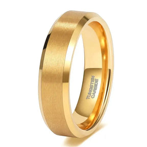 Gold Plated Wedding Ring for Women - Tungsten - Rings-Tungsten 24