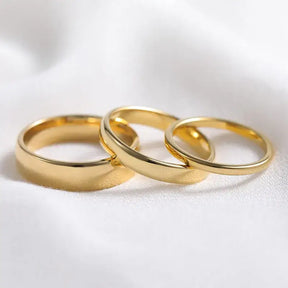 Gold Tungsten Wedding Bands for Men and Women - Rings-Tungsten 14