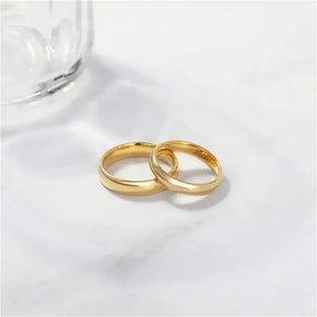 Gold Tungsten Wedding Bands for Men and Women - Rings-Tungsten 14