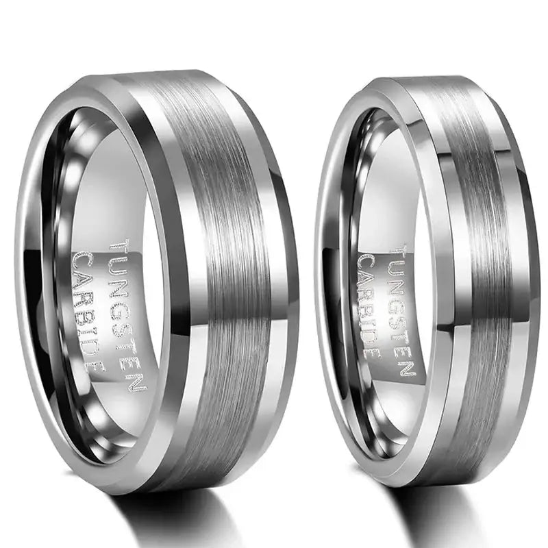 High Polish Tungsten Rings – Classic Wedding Band for Men - Rings-Tungsten 10