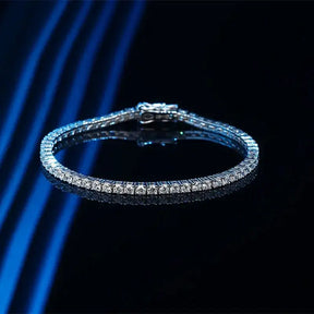 Moissanite Tennis Bracelet showcasing sparkling stones in a white gold band