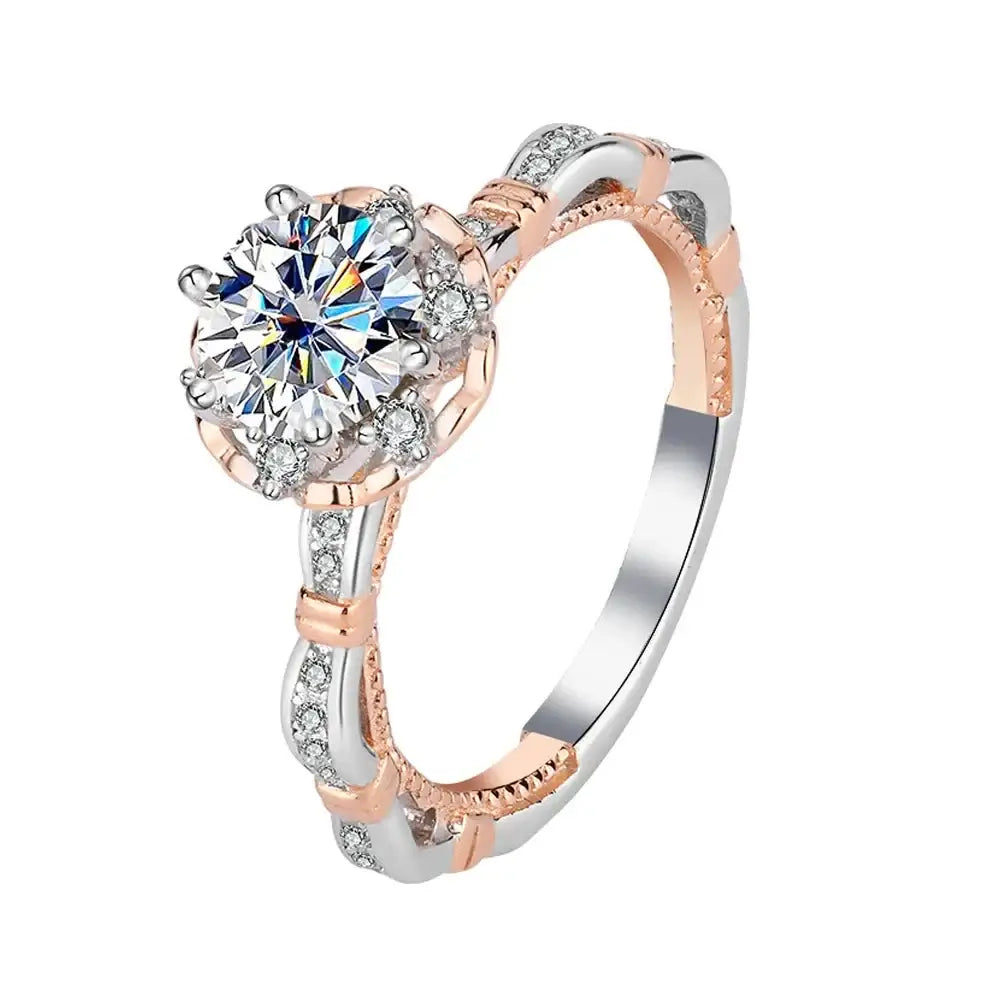 Promise Rings with Diamond - Luxury Wedding Band - 8 - Rings-Moissanite 51