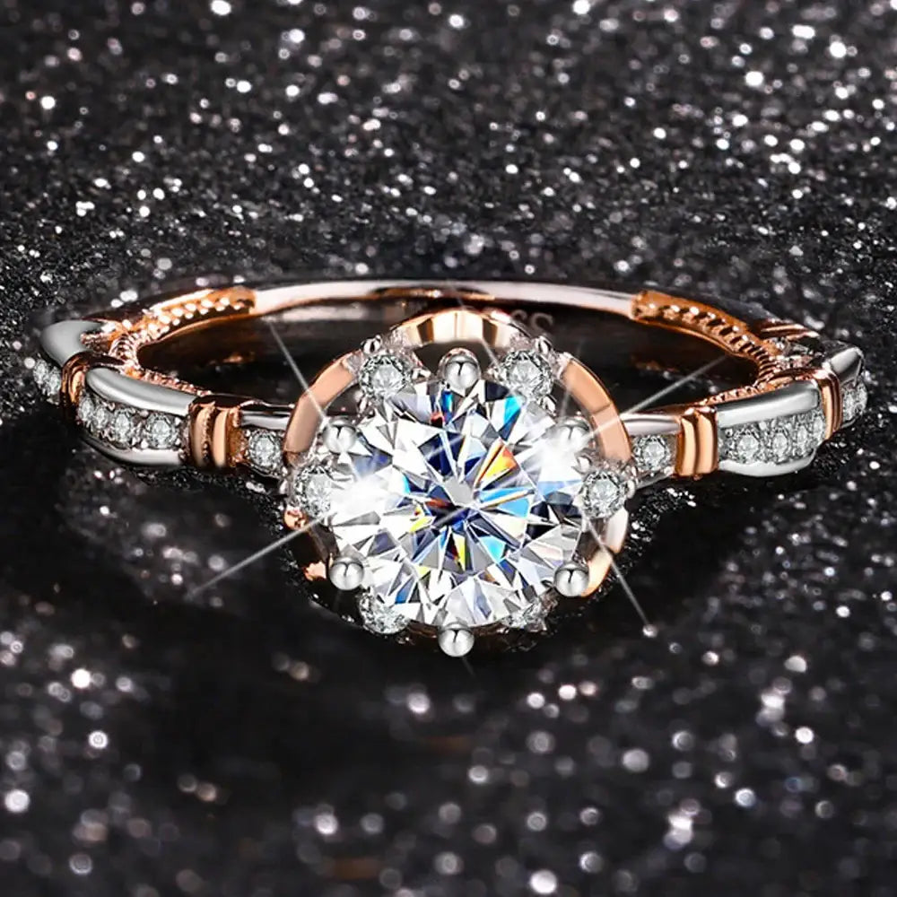 Promise Rings with Diamond - Luxury Wedding Band - Rings-Moissanite 51