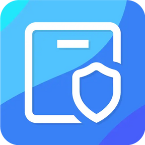 App icon for Shipping Protection with document and shield on blue gradient background